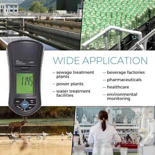 Miniatura 2 de Sper Scientific Medidor de turbidez, probador de calidad del agua, medidor de calidad de agua portátil para campo y laboratorio, turbidímetro
