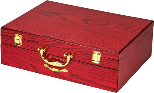 Miniatura 4 de Juego de cubiertos de lujo de 75 piezas para 12 con estuche de almacenamiento de madera, servicio de cubiertos de comedor de alta calidad, cubiertos