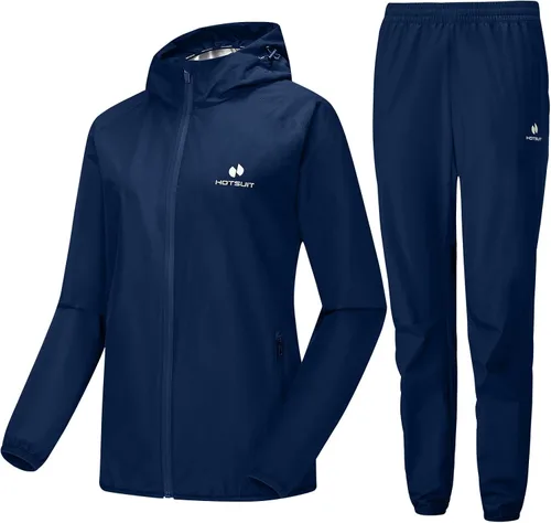 Miniatura 8 de HOTSUIT Traje de sauna para mujer, lavable a máquina, chaqueta de sauna, pantalones antidesgarros, trajes de sudor para entrenamiento de gimnasio