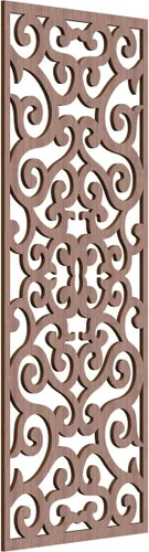 Miniatura 69 de Eveline - Paneles decorativos de pared de madera con calado, 13 3/8 pulgadas de ancho x 34 3/8 pulgadas de alto x 3/8 de alto, roble rojo rojo