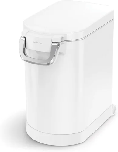 simplehuman Contenedor mediano de almacenamiento de alimentos para mascotas, 25 litros, 27 lb / 12.2 kg, para alimentos para perros, gatos y aves,