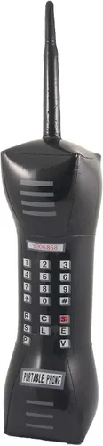Miniatura 2 de HENBRANDT Teléfono móvil inflable Retro 80s 90s 80s 80s 80s noventa grande inflable fiesta prop Yuppie Pop Star Fancy Dress Accesorios de despedida