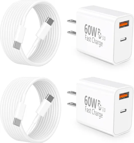 Miniatura 12 de [Certificado MFi de Apple] Cargador de carga rápida para iPhone 17, paquete de 4 cargadores Stuffcool PD 20 W, USB C, adaptador de corriente Rayas