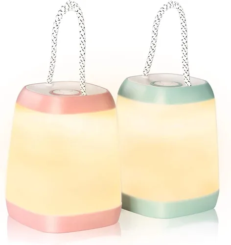 HOKOILN Paquete de 2 luces LED para camping, farol LED de campamento con 3 modos, luz nocturna portátil para tienda de campaña, senderismo,