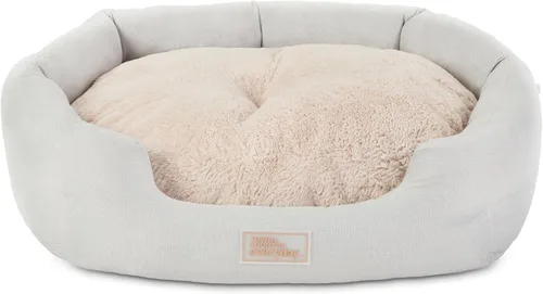 Miniatura 17 de Town & Country Everyday CuddleTown Cama para Mascotas Cuddler de Lino Sintético Cómoda y Acogedora, Espuma de Caja de Huevos de Apoyo y Calmante