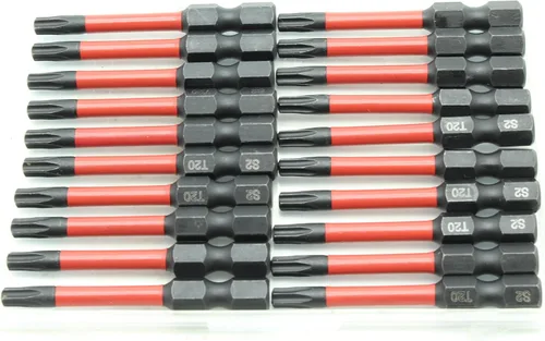Miniatura 52 de TMAX Juego de puntas de destornillador de cabeza de estrella T6 Torx de 25 piezas, acero S2 de 6 puntos T-6 puntas de inserción de destornillador