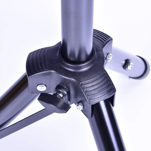 Miniatura 5 de SUMAG Trípode de metal negro mesa mágica Trucos mágicos Mesa de mago Escenario Cerca de la calle Accesorios Altura ajustable Fácil de llevar