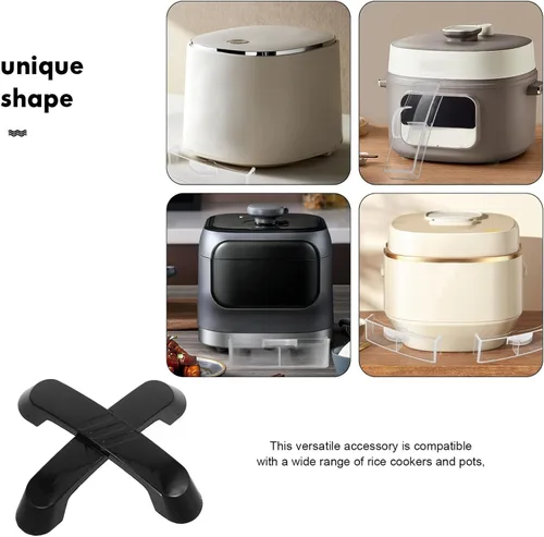 Miniatura 3 de Mango de tapa para olla arrocera eléctrica triangular universal, perilla de repuesto de plástico resistente para utensilios de cocina, compatible