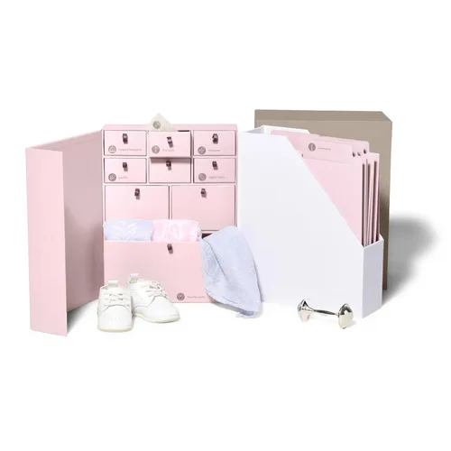 Miniatura 8 de Sistema organizador, caja de recuerdo de bebé, fabricada a mano, Pizarra