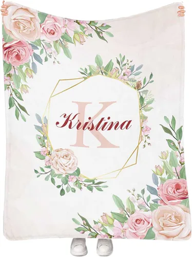 Miniatura 34 de Manta de bebé personalizada para niñas con nombre, manta de bebé personalizada con nombre, manta de envoltura floral para recién nacidos, niños
