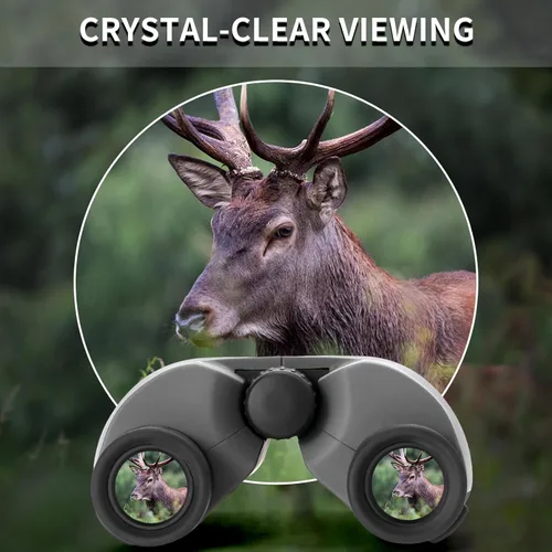 Miniatura 4 de Binoculares compactos de 8 x 25, pequeños y ligeros de mano, portátil, mini prisma BAK-4, lente ED de visión gran angular de 8.2°, óptica HD