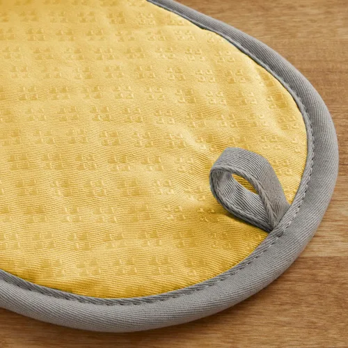 Miniatura 3 de KitchenAid Juego de 2 soportes para ollas Asteroid, amarillo ranúnculo, 6.5"x10