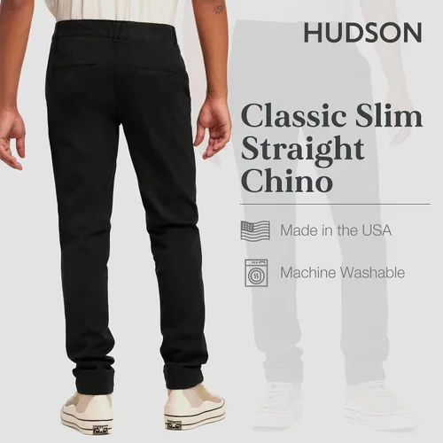Miniatura 3 de HUDSON Chino clásico recto y delgado para hombre