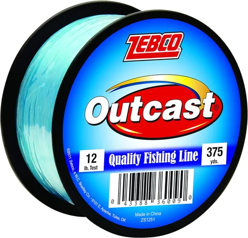 Miniatura 3 de Zebco Outcast Línea de Pesca de Monofilamento, Baja Memoria y Estiramiento, Alta Resistencia a la Tensión