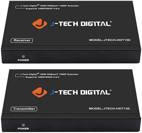 Miniatura 9 de J-Tech Digital Extensor HDMI 4K a través de Ethernet Cat6/Cat7, 4K@30Hz hasta 132 pies, 1080P hasta 230 pies, soporta puerto de extracción de audio