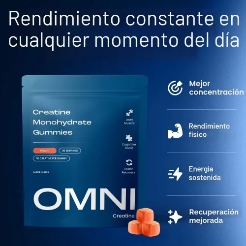 Miniatura 3 de Gomitas de monohidrato de creatina – Apoya el crecimiento muscular, la recuperación y la función cerebral – Conveniente y fácil de tomar – Gran