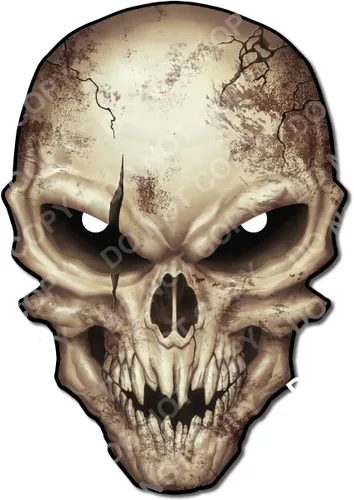 Miniatura 24 de Calcomanías de Haley Bandera Americana Calavera Adhesiva - Vinilo 3M, Ojos Reflectantes, para Autos y Camiones, Uso en Interiores, Calidad Premium