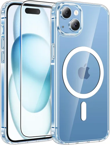 Miniatura 245 de FNTCASE - Funda para iPhone 16 Pro: magnética, mate, translúcida, de grado militar, protectora contra caídas, resistente, fina, duradera y a prueba