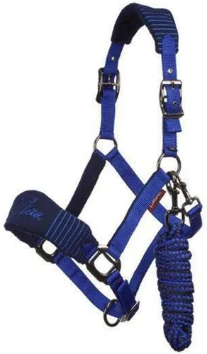 Miniatura 3 de LeMieux Vogue - Cuello para la cabeza de forro polar, cuello halter y cuerda de plomo, acolchado extra, ajustable en el bordillo y correa de encuesta