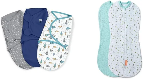 Miniatura 6 de SwaddleMe Ingenuity - Manta original para envolver de 3 a 6 meses, paquete de 3 unidades (Mountaineer) y por Ingenuity Original Swaddle - Talla S/M