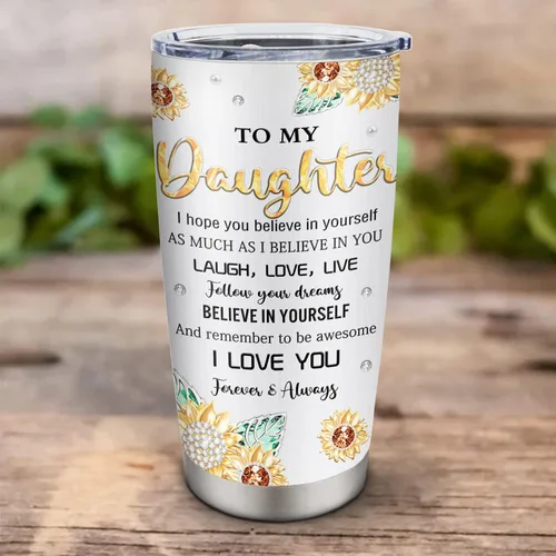 Miniatura 6 de Muilzon Regalo para hija de mamá/papá Tazas de 20oz - Regalos para hija de madre/padre Taza de café - Ideas de regalo de Navidad, día de la madre