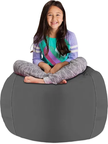 Miniatura 57 de Posh Stuffable Kids Funda de Silla Puf Rellenable para Almacenamiento de Animales de Peluche - Organizador de Juguetes Infantiles, Mediano 27