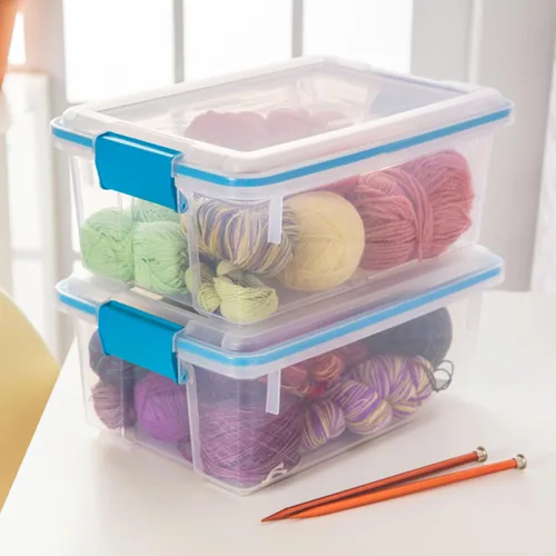 Miniatura 7 de Sterilite Paquete de 24 cajas de juntas, contenedores de almacenamiento resistentes a la intemperie con tapas de cierre, 12 cuartos de galón