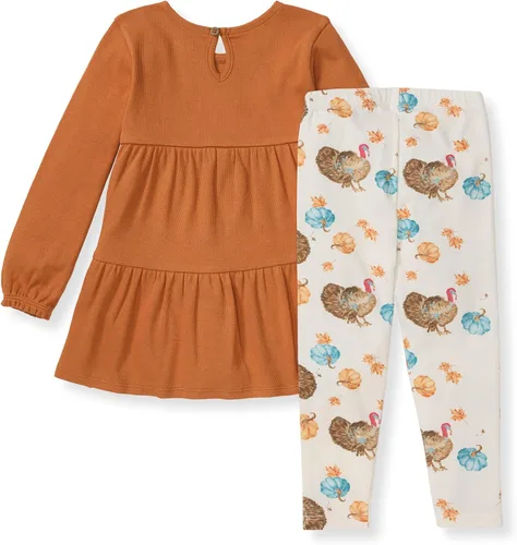 Miniatura 68 de Burt's Bees Baby Conjunto de camiseta y pantalón para bebé, túnica y leggings, 100% algodón orgánico