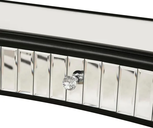 Miniatura 5 de SSLine Mesa de consola con espejo, mesa auxiliar de maquillaje, moderna mesa auxiliar con espejo, consola multimedia, escritorio de tocador con un