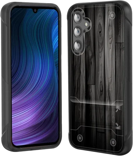 Miniatura 34 de Funda para Galaxy S24 Plus con soporte, doble capa híbrida de policarbonato duro y silicona suave, resistente a prueba de golpes, funda protectora