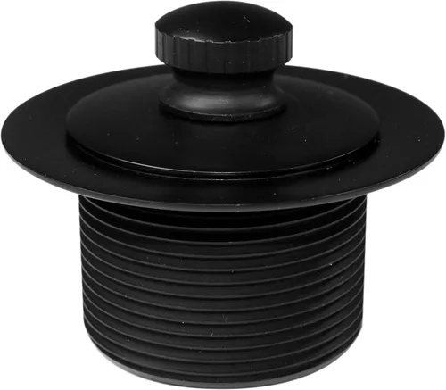 Miniatura 12 de Westbrass 597144-62 Conjunto de desbordamiento y desbordamiento tubular de polietileno de 14 pulgadas con placa frontal de 2 agujeros y tapón
