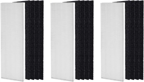 Miniatura 3 de Nispira AeraMax 90 100 DX5 DB5 Filtro de repuesto para purificador de aire Fellowes Aeramax Parte 40101701 9287001 9324001, carbón activado HEPA