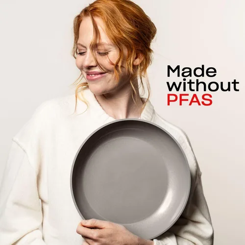 Miniatura 2 de Fissler Ceratal Comfort - Sartén antiadherente de cerámica de 10.2 pulgadas, color gris cálido, fabricado sin PFAS