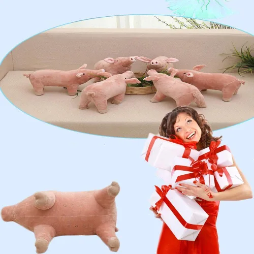 Miniatura 3 de Peluche de cerdo rosa de 15.7 pulgadas, almohada de peluche para niños