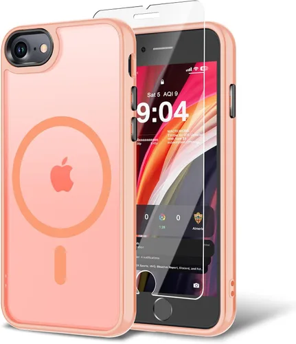 Miniatura 158 de Funda para iPhone 11 con protector de pantalla, compatible con MagSafe, ultra delgada, translúcida, mate, a prueba de golpes, color negro