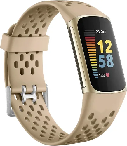Miniatura 13 de Getino Bandas compatibles con Fitbit Charge, correas deportivas de repuesto ajustables transpirables suaves para Fitbit Charge 5/6, Negro