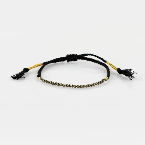 Miniatura 15 de Thecraftman - Pulsera trenzada de cuentas naturales, cristales energéticos, regalo para ella, pulsera de protección de hilo trenzado de mano