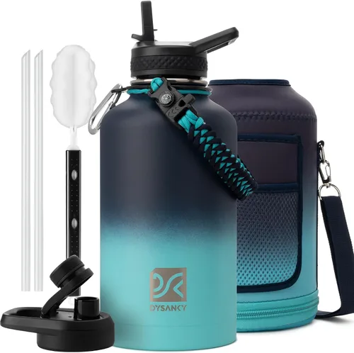 Miniatura 58 de DYSANKY Botella de agua aislada de 32 onzas, metal al vacío de acero inoxidable grueso, jarra de agua deportiva portátil para gimnasio y senderismo