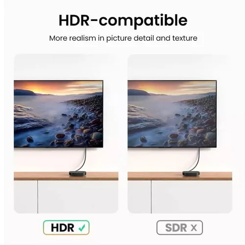 Miniatura 4 de Cmple - Paquete de 2 cables HDMI flexibles, 1.5 pies, HDMI 2.0 ultrafino, ARC, 3D Negro