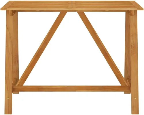Miniatura 4 de Ensemble de Bar de Jardin 5 Pièces Gris en Bois d'Acacia Massif avec Cousins Amovibles pour Patio, Balcon, Terrasse - Table et Tabourets Résistants