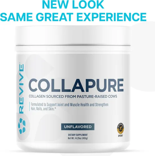 Miniatura 3 de Revive MD CollaPURE - Péptidos de colágeno en polvo para mujeres y hombres, sin sabor, suplementos de colágeno alimentados con pasto tipo I y tipo