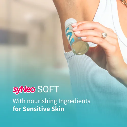 Miniatura 5 de syNeo Soft Antitranspirante Roll-On sin alcohol, certificado Halal, desodorante antisudor para hombres y mujeres contra la sudoración intensa