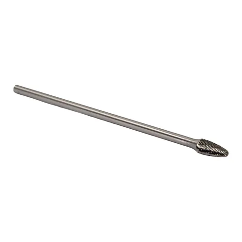 Miniatura 50 de Drill America SA-1 Rebaba de carburo/lima giratoria cilíndrica de doble corte para amoladora de troquel de 1/4" de diámetro x 5/8" de longitud