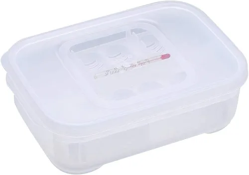 Miniatura 4 de Caja de cría de reptiles, incubadoras de huevos de reptiles de plástico con tapa transparente para eclosionar, lagartos, melena de león, reptiles