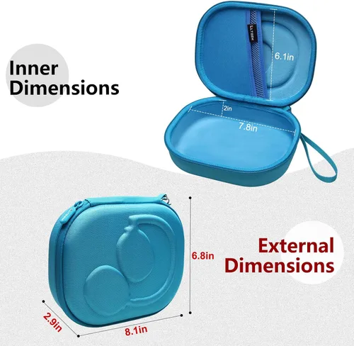 Miniatura 5 de LTGEM Funda rígida para auriculares JBL - Azul cielo/ Azul oscuro