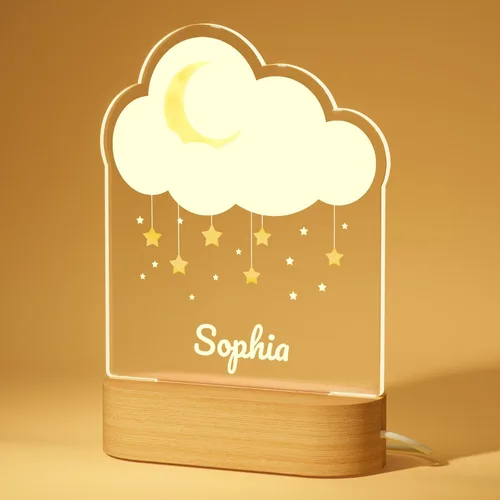 Miniatura 12 de Luz nocturna personalizada, luz nocturna acrílica Koala, regalos personalizados para niños, nombre personalizado, brillo ajustable, alimentación