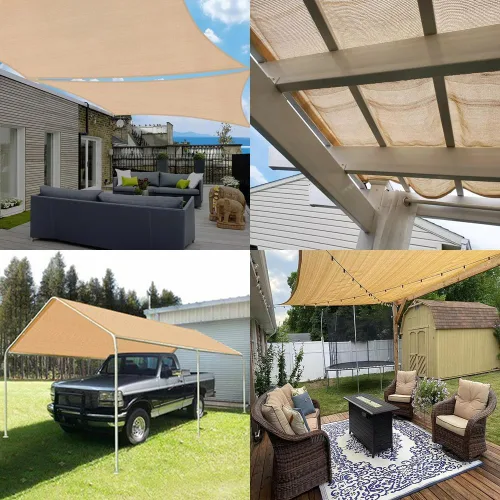 Miniatura 6 de Tela para Sombra 90% 6x6 Pies de Malla para Sombra y Red de Cobertura para Pérgola, Jardín, Exterior, Patio, Terraza, Traspatio