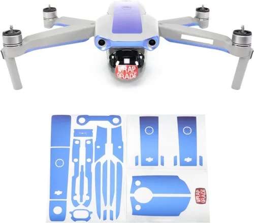 Miniatura 6 de Wrapgrade Skin compatible con DJI Mavic Air 2 Color de acento B (blanco racing)