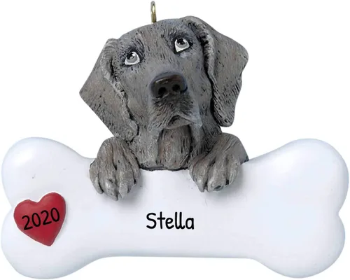 Miniatura 19 de Adornos de Navidad personalizados para perros 2024 – Adornos navideños de hueso de perro Husky para amantes de los perros, adorno de primera Navidad
