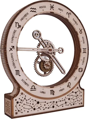 Miniatura 4 de Wood Trick Reloj cinético moderno, rompecabezas de madera 3D para niños y adultos, diseño estético de mecanismo mágico, kits de modelos de bricolaje